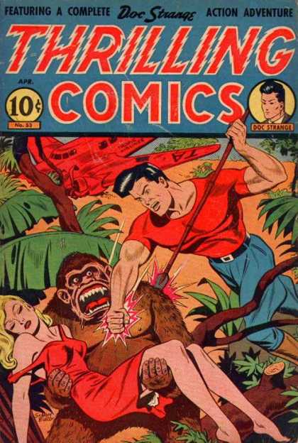 Thrilling Comics 53 - One Man - Weapon - Killing - One Girl - One Animal