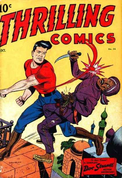 Thrilling Comics 56 - Mineret - Dager - Punch - Rooftop - Doc Strange