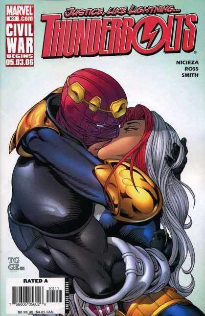 Thunderbolts 101 - Kiss Of Death - Amazon Woman - Killer Streak - Deadly Kiss - Kissing Fools - Tom Grummett