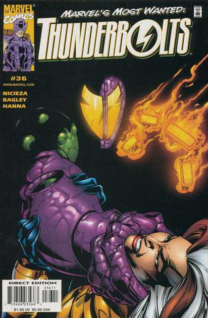 Thunderbolts 36 - Firer - Evil - Choking - Purple - Dying - Mark Bagley