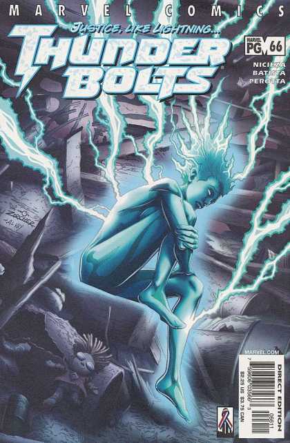 Thunderbolts 66 - Justice Like Lightning - Lightning - Blue - Nicieza - 66