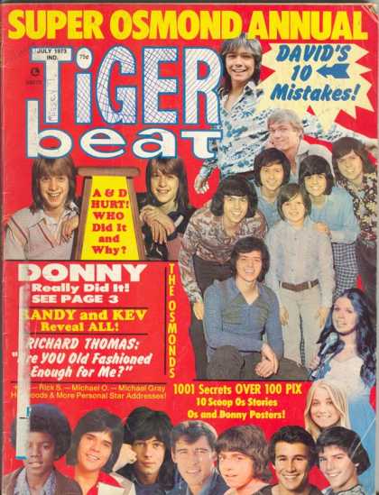 Tiger Beat - 7/1973