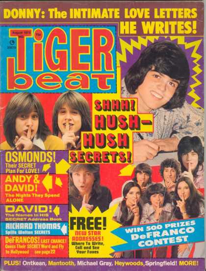 Tiger Beat - 8/1973