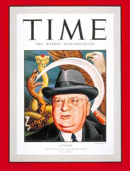 Time - Maxim Litvinoff - May 11, 1942 - Russia - Politics - Diplomacy