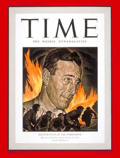 Time - Lord Louis Mountbatten - June 8, 1942 - Great Britain - Military - World War II
