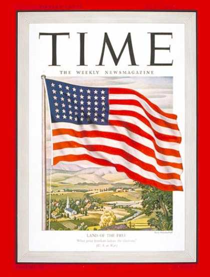 Time - The American Flag - July 6, 1942 - Most Popular - American Flag