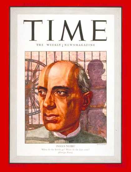 Time - Jawaharlal Nehru - Aug. 24, 1942 - India
