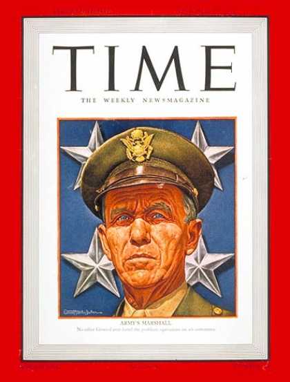 Time - George C. Marshall - Oct. 19, 1942 - George Marshall - Generals - World War II -