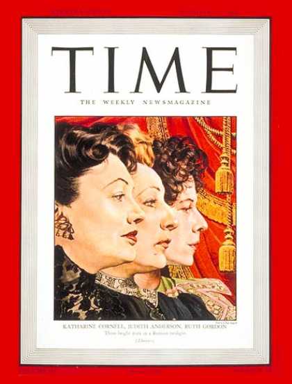 Time - Katharine Cornell, Judith Anderson & Ruth Gordon - Dec. 21, 1942 - Katharine Cor