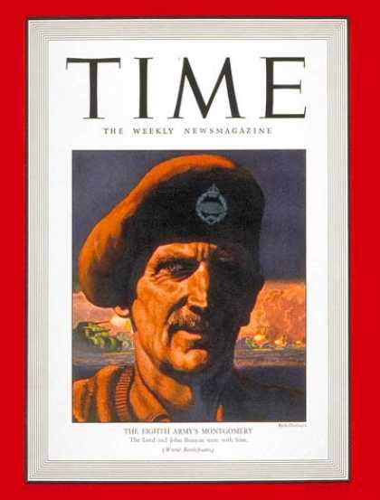 Time - General Montgomery - Feb. 1, 1943 - Great Britain - World War II - Generals - Mi