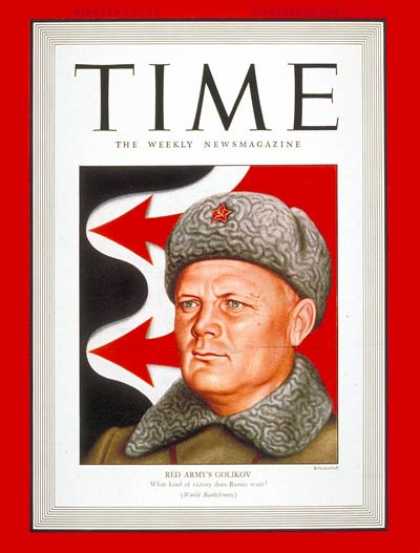 Time - Col. General Golnikov - Feb. 22, 1943 - Russia - Military