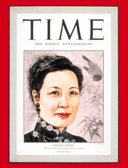 Time - Madame Chiang - Mar. 1, 1943 - China