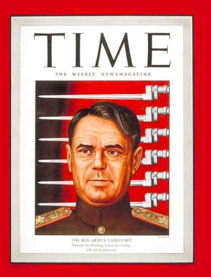 Time - Marshal Vasilevsky - July 5, 1943 - Russia - Politics