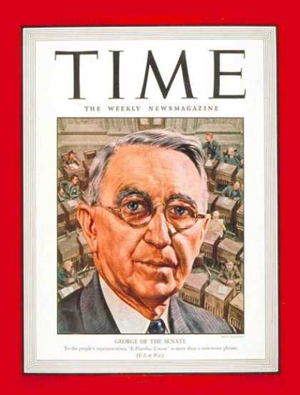 Time - Sen. Walter George - July 19, 1943 - Walter George - Congress - Senators - Polit