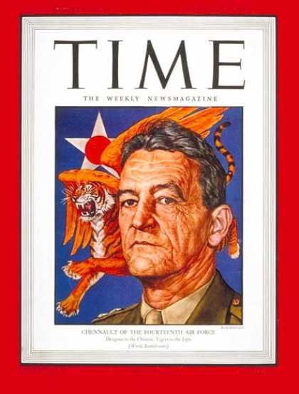 Time - Claire L. Chennault - Dec. 6, 1943 - Air Force - World War II - Generals - Milit