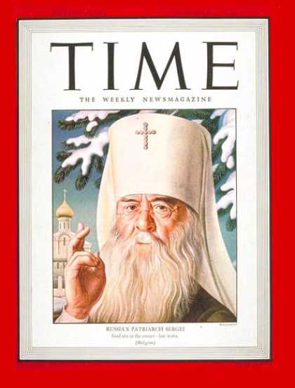 Time - Ivan Sergei - Dec. 27, 1943 - Religion - Russia