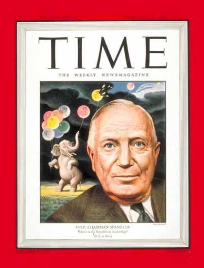 Time - Harrison E. Spangler - Feb. 14, 1944 - Politics