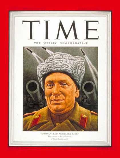 Time - Nikolai Voronov - Mar. 20, 1944 - World War II - Russia - Military