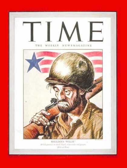 Time - Mauldin's 'Willie' - June 18, 1945 - World War II - Military - Cartoons