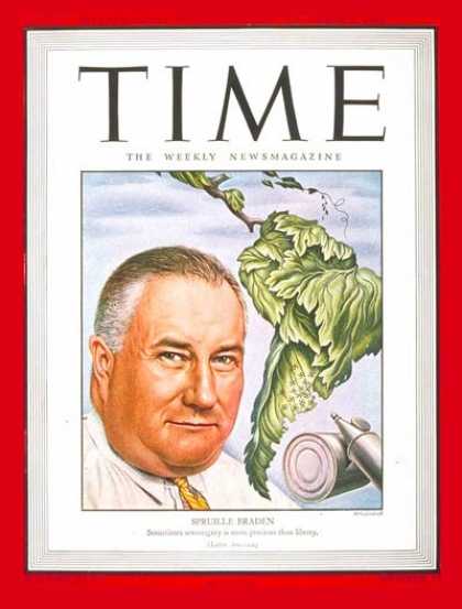 Time - Spruille Braden - Nov. 5, 1945 - Latin America - Diplomacy