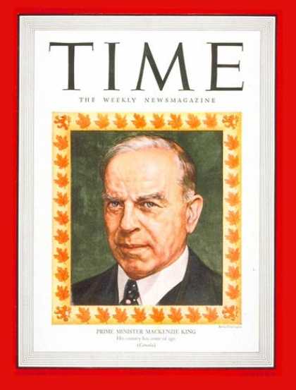 Time - William Mackenzie King - Jan. 7, 1946 - Canada - Palestine
