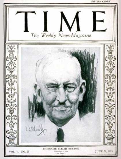 Time - Theodore E. Burton - June 29, 1925 - Books