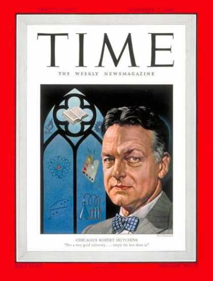 Time - Robert M. Hutchins - Nov. 21, 1949 - Education