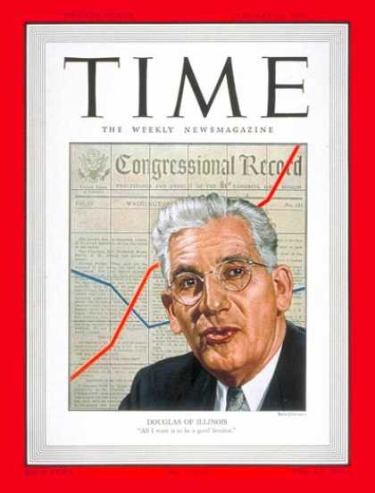Time - Paul H. Douglas - Jan. 16, 1950 - Congress - Senators - Politics