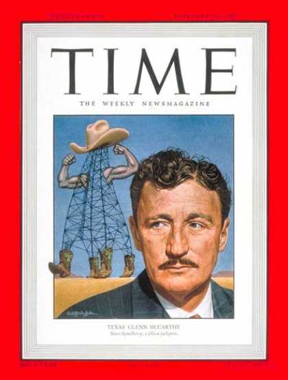 Time - Glenn McCarthy - Feb. 13, 1950 - Energy - Oil - Business