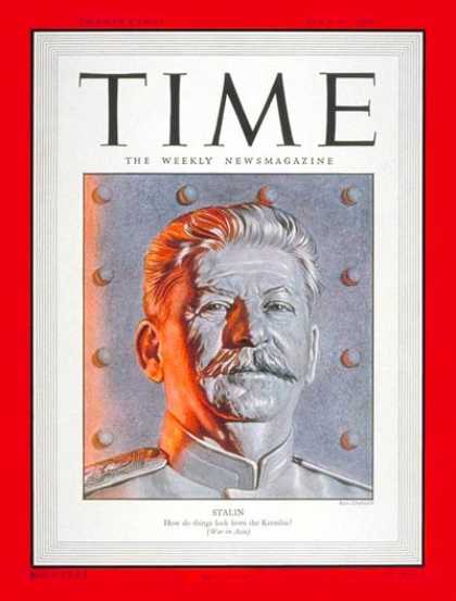 Time - Joseph Stalin - July 17, 1950 - Russia - Communism