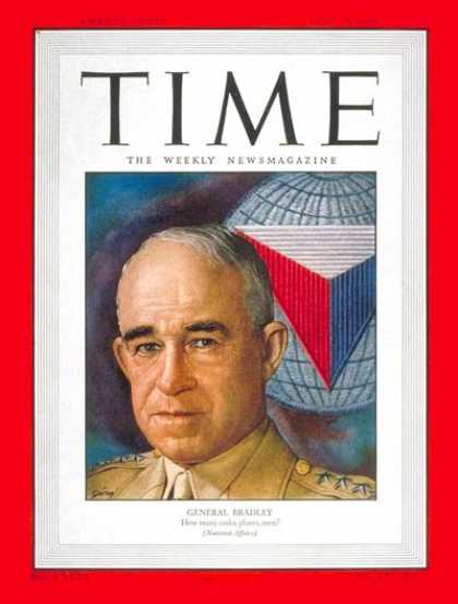 Time - General Omar Bradley - July 24, 1950 - Omar Bradley - Army - Generals - Military