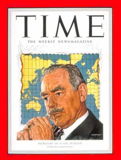 Time - Dean Acheson - Jan. 8, 1951 - Politics