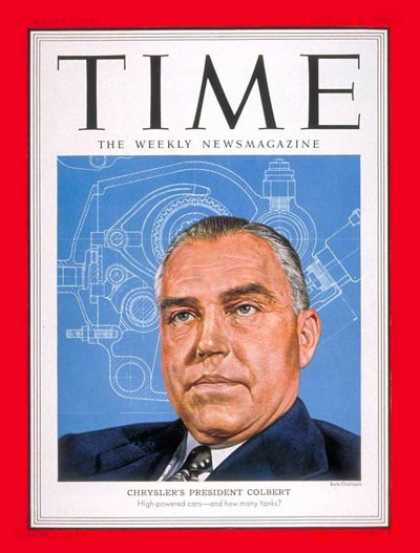 Time - Lester Lum Colbert - Jan. 29, 1951 - Cars - Chrysler - Automotive Industry - Tra