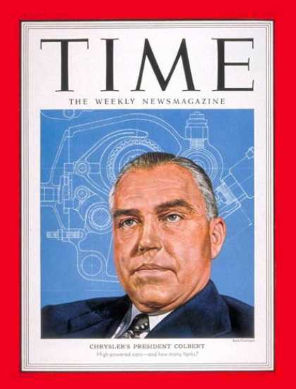 Time - Lester Lum Colbert - Jan. 29, 1951 - Cars - Chrysler - Automotive Industry - Tra