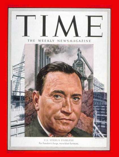 Time - Benjamin F. Fairless - Nov. 12, 1951 - Steel - Business