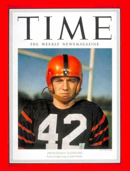 Time - Richard W. Kazmaier - Nov. 19, 1951 - Football - Princeton - Sports