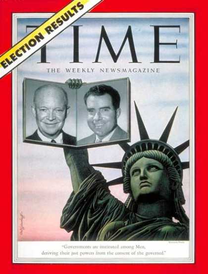Time - Dwight D. Eisenhower and Richard M. Nixon - Nov. 10, 1952 - Dwight Eisenhower -