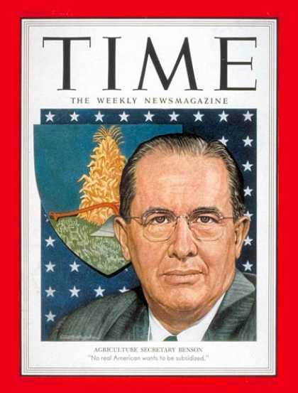 Time - Ezra T. Benson - Apr. 13, 1953 - Ezra Benson - Agriculture - Politics