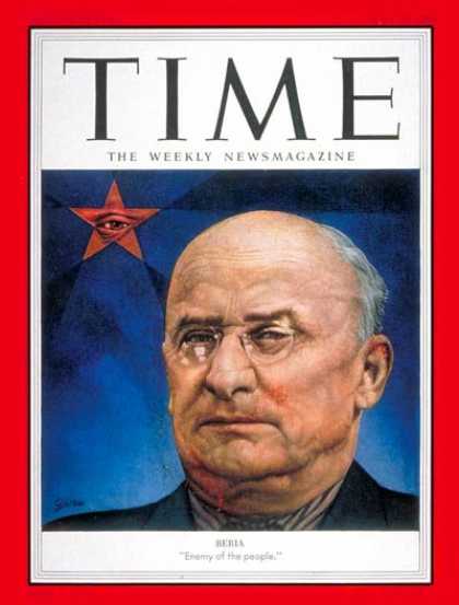 Time - Lavrenty Beria - July 20, 1953 - Russia - Communism