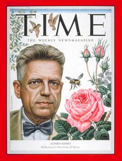 Time - Dr. Alfred C. Kinsey - Aug. 24, 1953 - Sex - Health & Medicine