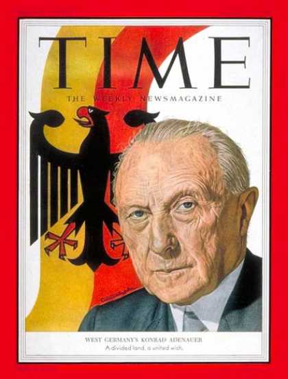 Time - Konrad Adenauer - Aug. 31, 1953 - Germany