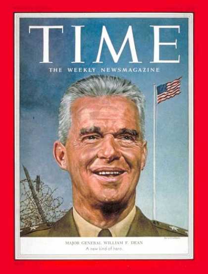 Time - Maj. Gen. William Dean - Dec. 7, 1953 - Korean War - Military