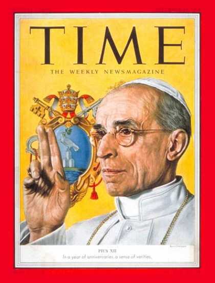 Time - Pope Pius XII - Dec. 14, 1953 - Religion - Christianity - Popes - Catholicism