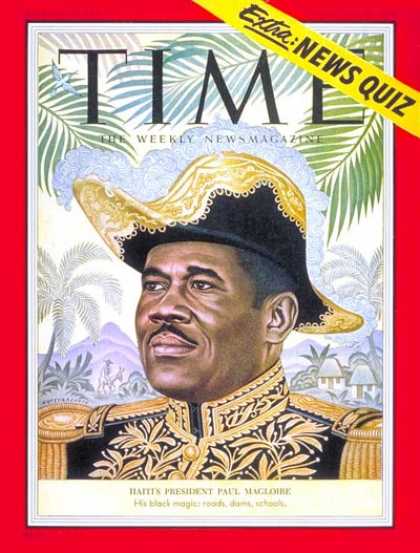 Time - Paul E. Magloire - Feb. 22, 1954 - Haiti - Latin America