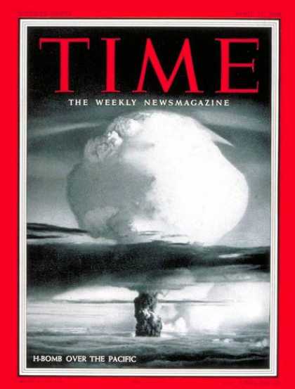 Time - H-Bomb over Pacific - Apr. 12, 1954 - Nuclear Weapons - Atomic Bomb - Weapons