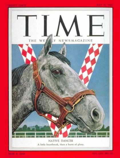 Time - Native Dancer - May 31, 1954 - Horse Racing - Animals - Sports