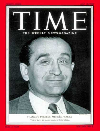 Time - Pierre Mendes-France - July 12, 1954 - France - Premiers