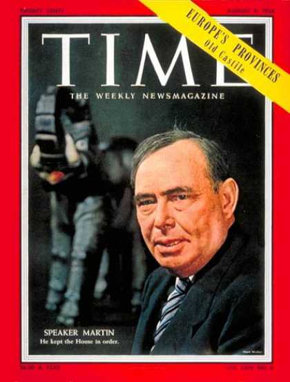 Time - Joseph W. Martin, Jr. - Aug. 9, 1954 - Massachusetts - Politics