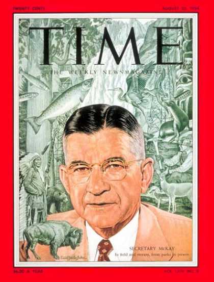 Time - Douglas McKay - Aug. 23, 1954 - Congress - Senators - Oregon - Politics