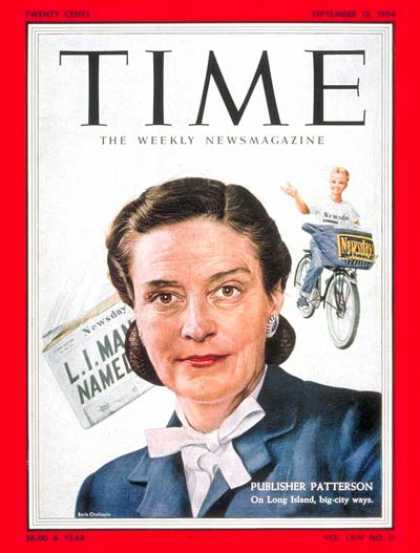 Time - Alicia Patterson - Sep. 13, 1954 - Journalism - Publishing - Media